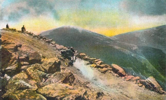 Mount Washington Auto Road climbing the highest peak in the Northeast.